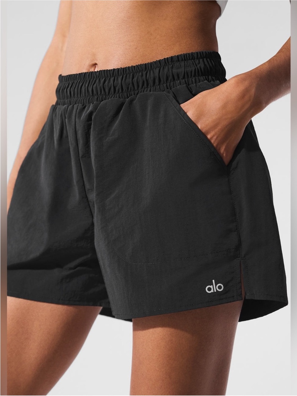 ALO Yoga Women's Black Athletic Shorts
